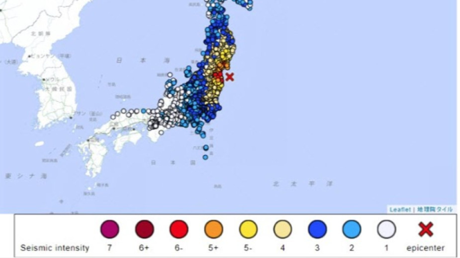 Земетресение от 7,3 по Рихтер удари североизточното крайбрежие на Япония