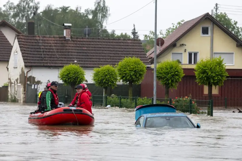 Бавария е под вода след поройни дъждове